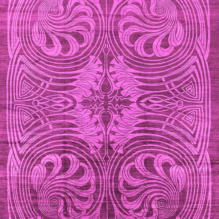 Machine Washable Oriental Pink Industrial Rug, wshurb2146pnk