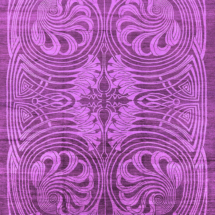 Machine Washable Oriental Purple Industrial Area Rugs, wshurb2146pur
