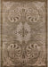 Mid-Century Modern Camel Brown Oriental Rug, urb2146