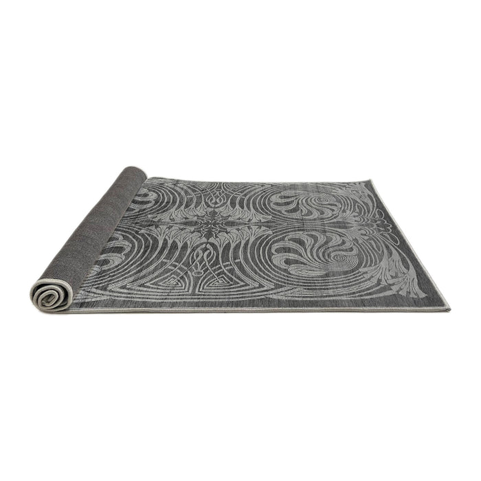 Sideview of Oriental Gray Industrial Rug, urb2146gry