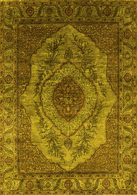 Oriental Yellow Industrial Rug, urb2147yw