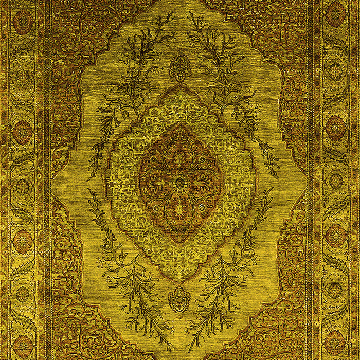 Oriental Yellow Industrial Rug, urb2147yw