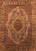 Machine Washable Oriental Orange Industrial Area Rugs, wshurb2147org