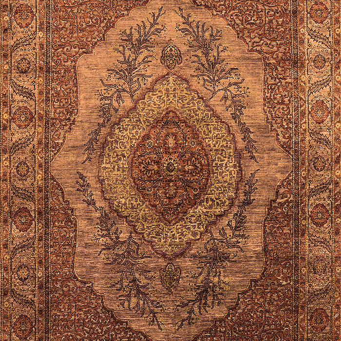 Machine Washable Oriental Orange Industrial Area Rugs, wshurb2147org