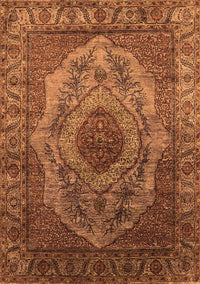 Oriental Orange Industrial Rug, urb2147org