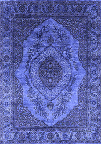 Oriental Blue Industrial Rug, urb2147blu