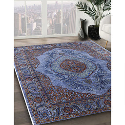 Machine Washable Industrial Modern Plum Purple Rug in a Family Room, wshurb2147