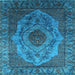 Square Oriental Light Blue Industrial Rug, urb2147lblu