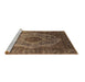 Sideview of Machine Washable Oriental Brown Industrial Rug, wshurb2147brn