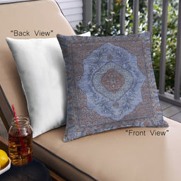 Front View of Mid-Century Modern Urban Square Plum Purple Throw Pillow, 18 inch by 18 inch, pwurb2147