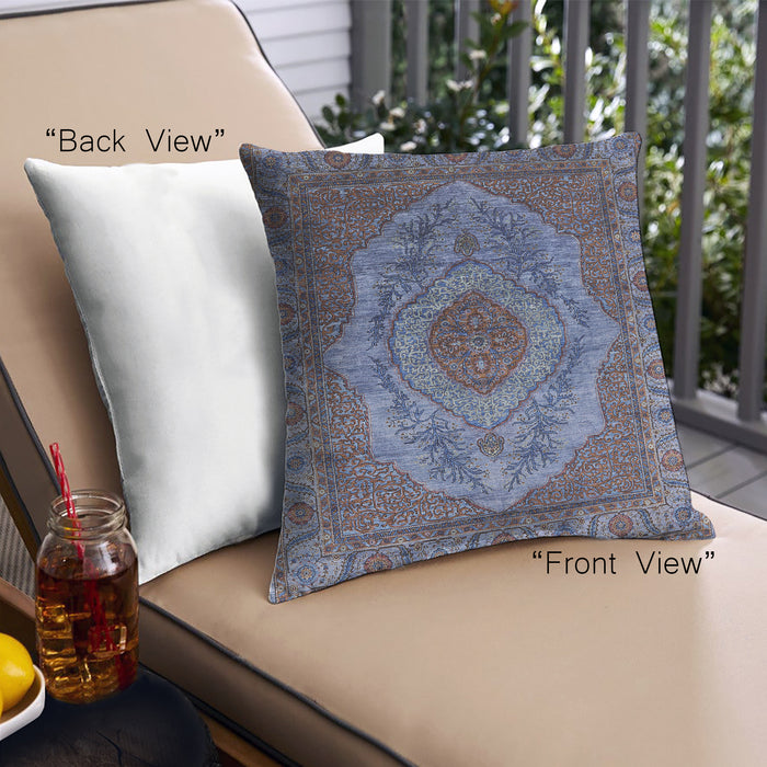 Front View of Mid-Century Modern Urban Square Plum Purple Throw Pillow, 18 inch by 18 inch, pwurb2147