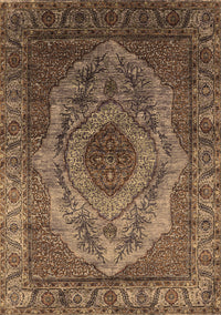 Oriental Brown Industrial Rug, urb2147brn