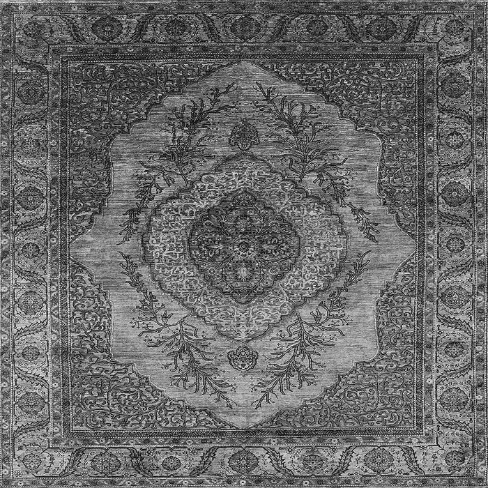 Square Oriental Gray Industrial Rug, urb2147gry