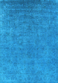 Oriental Light Blue Industrial Rug, urb2148lblu