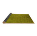 Sideview of Oriental Yellow Industrial Rug, urb2148yw