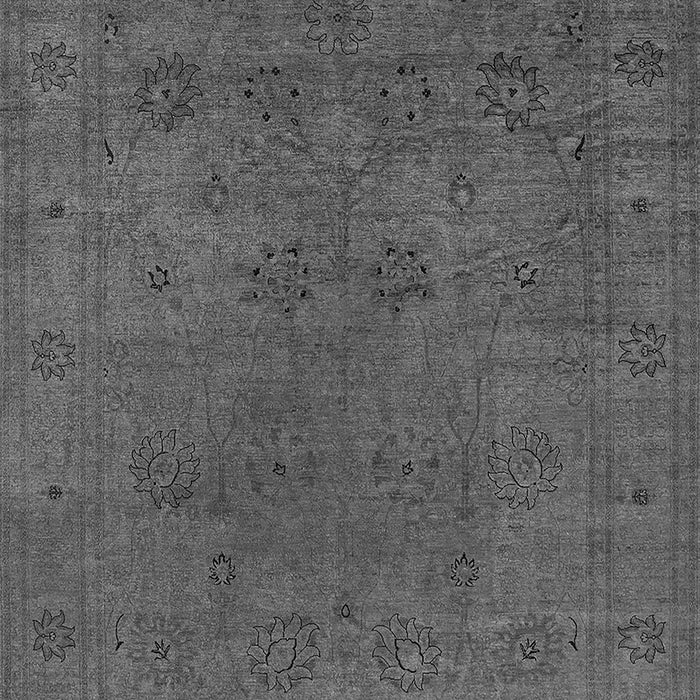 Machine Washable Oriental Gray Industrial Rug, wshurb2149gry