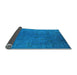 Sideview of Oriental Light Blue Industrial Rug, urb2149lblu