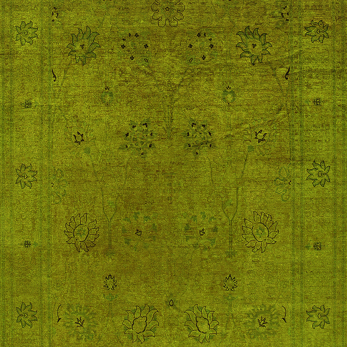 Oriental Yellow Industrial Rug, urb2149yw