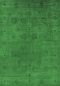 Oriental Emerald Green Industrial Rug, urb2149emgrn