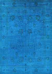 Oriental Light Blue Industrial Rug, urb2149lblu