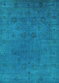 Oriental Turquoise Industrial Rug, urb2149turq