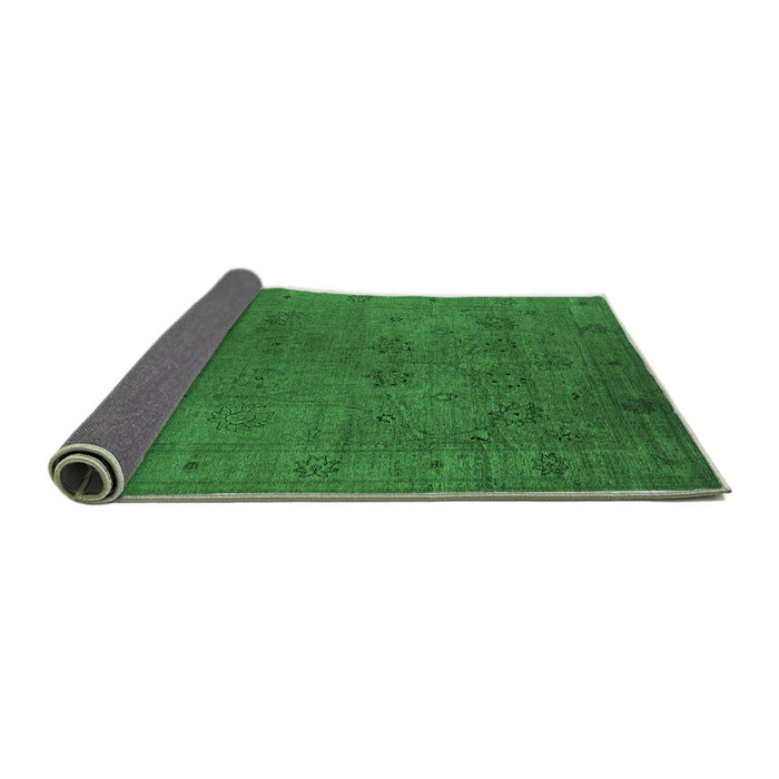 Sideview of Oriental Emerald Green Industrial Rug, urb2149emgrn