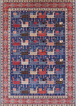 Machine Washable Industrial Modern Plum Purple Rug, wshurb2150