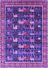 Machine Washable Oriental Purple Industrial Area Rugs, wshurb2150pur