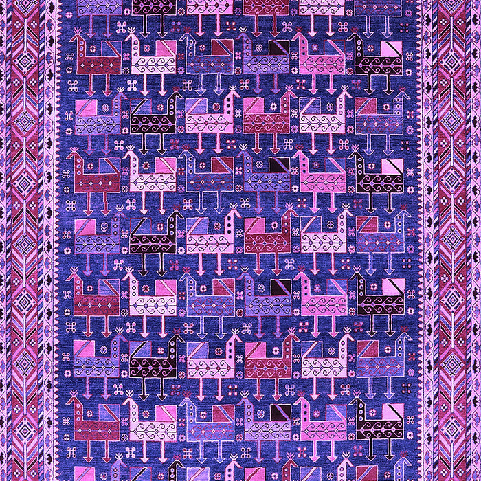Machine Washable Oriental Purple Industrial Area Rugs, wshurb2150pur