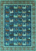 Oriental Turquoise Industrial Rug, urb2150turq