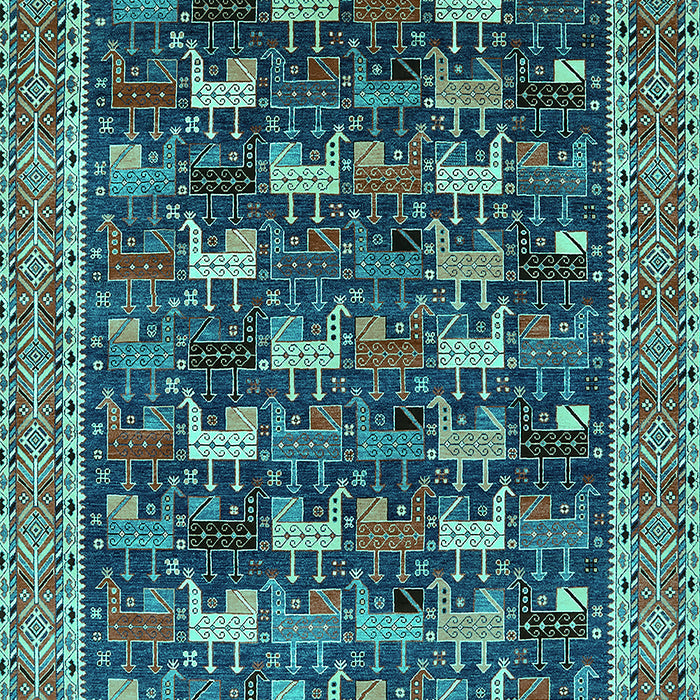 Oriental Turquoise Industrial Rug, urb2150turq