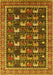 Machine Washable Oriental Yellow Industrial Rug, wshurb2150yw