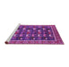 Sideview of Machine Washable Oriental Pink Industrial Rug, wshurb2150pnk