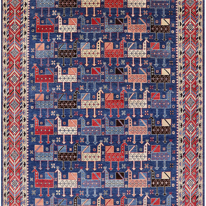 Mid-Century Modern Plum Purple Oriental Rug, urb2150