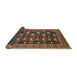 Sideview of Oriental Brown Industrial Rug, urb2150brn