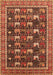 Machine Washable Oriental Orange Industrial Area Rugs, wshurb2150org