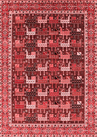 Oriental Red Industrial Rug, urb2150red