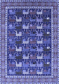 Oriental Blue Industrial Rug, urb2150blu