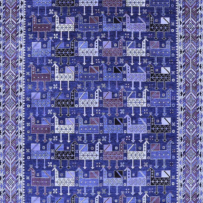 Oriental Blue Industrial Rug, urb2150blu