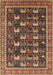 Machine Washable Oriental Brown Industrial Rug, wshurb2150brn