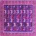 Square Oriental Pink Industrial Rug, urb2150pnk