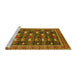 Sideview of Machine Washable Oriental Yellow Industrial Rug, wshurb2150yw