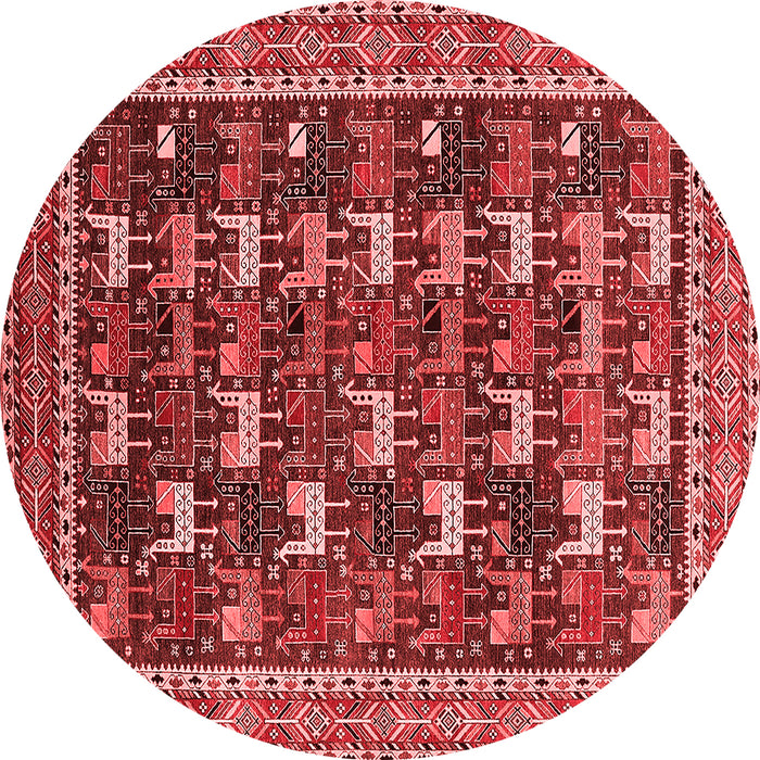 Machine Washable Oriental Red Industrial Rug, wshurb2150red