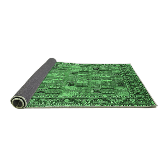 Sideview of Oriental Emerald Green Industrial Rug, urb2151emgrn