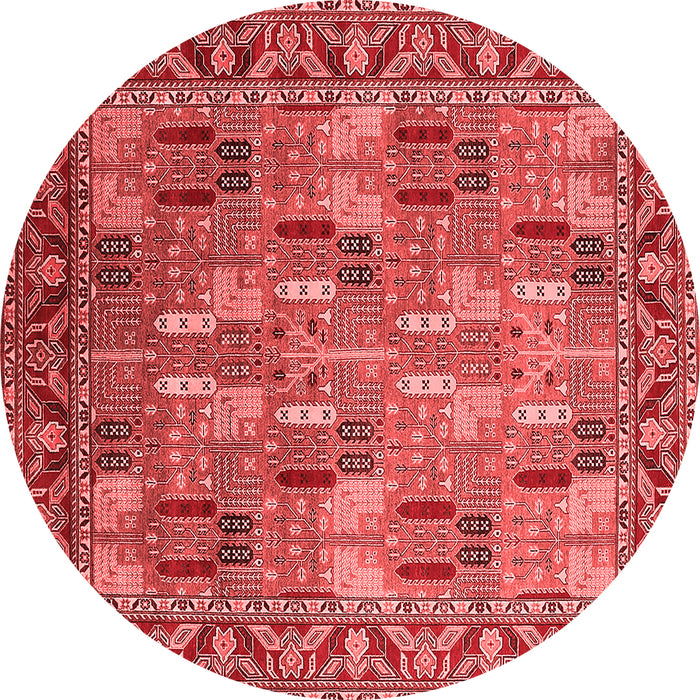 Machine Washable Oriental Red Industrial Rug, wshurb2151red