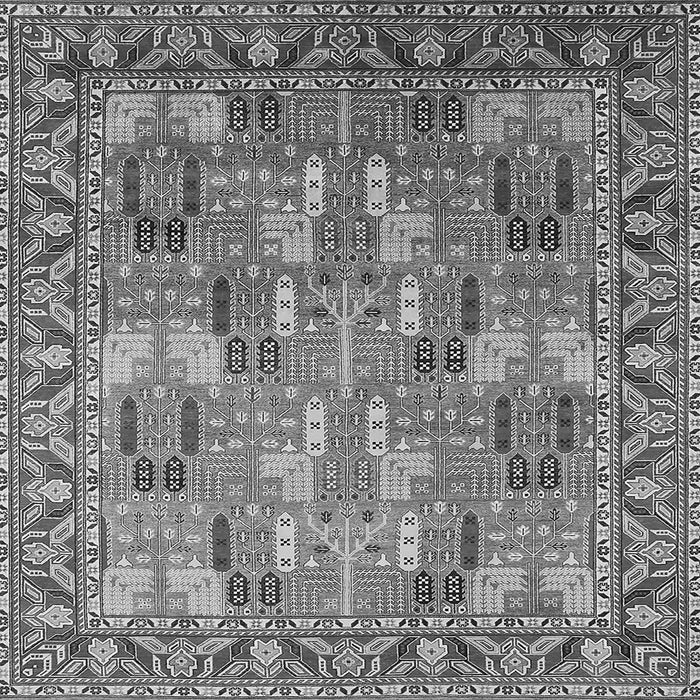 Square Oriental Gray Industrial Rug, urb2151gry