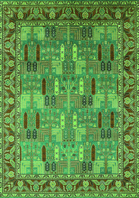 Oriental Green Industrial Rug, urb2151grn