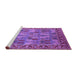 Sideview of Machine Washable Oriental Purple Industrial Area Rugs, wshurb2151pur