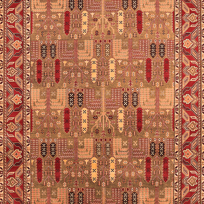 Oriental Orange Industrial Rug, urb2151org