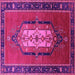 Square Oriental Pink Industrial Rug, urb2152pnk